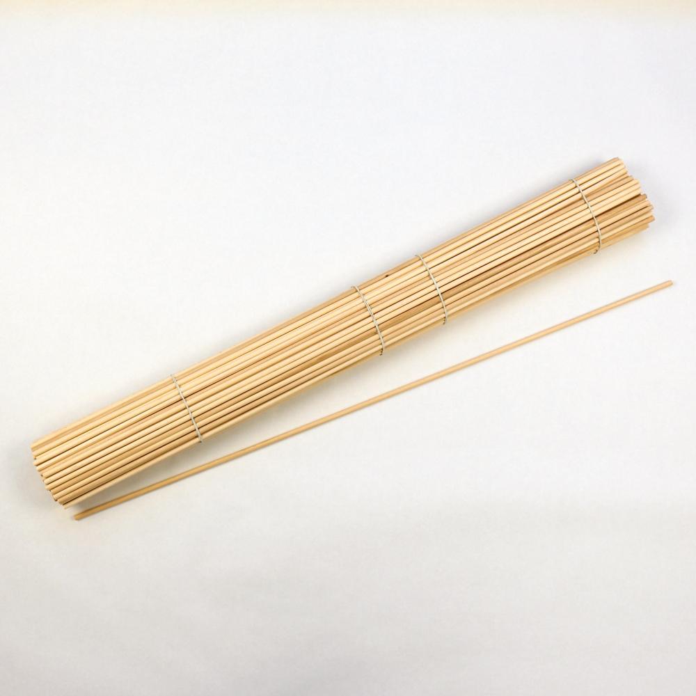 Wooden poles 100cm, fi 8mm, 100 pcs