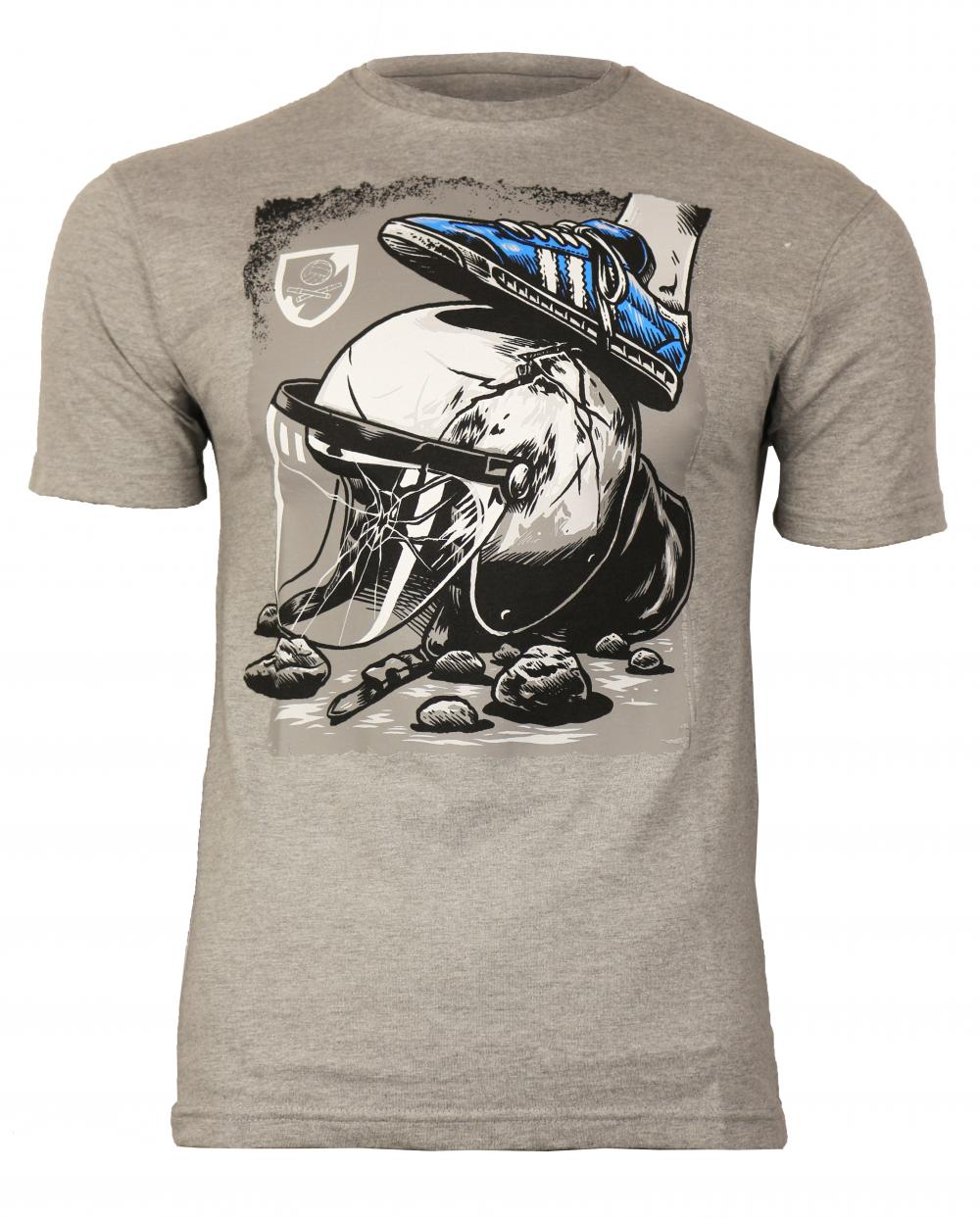 USW038G Shoe and helmet GREY T-SHIRT