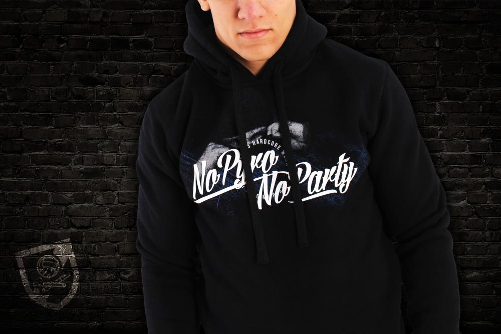US059 No pyro no party hoodie black