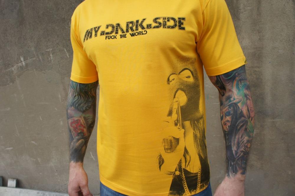 MDSWW12y Fck the world tshirt yellow