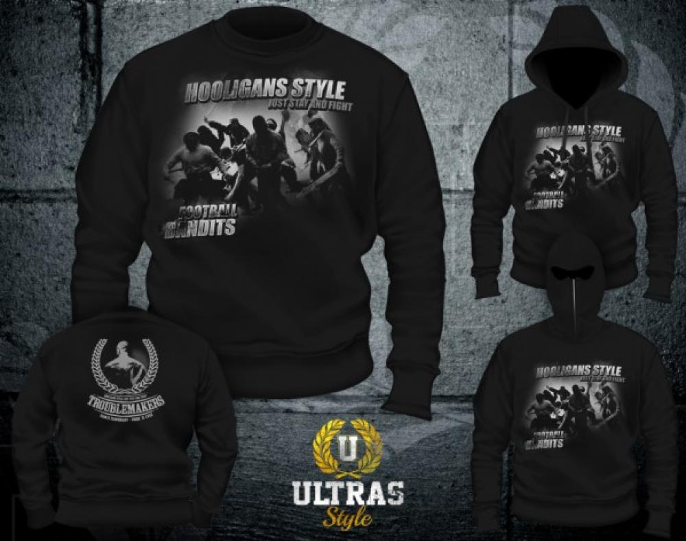 O048 Hooligans style hoodie